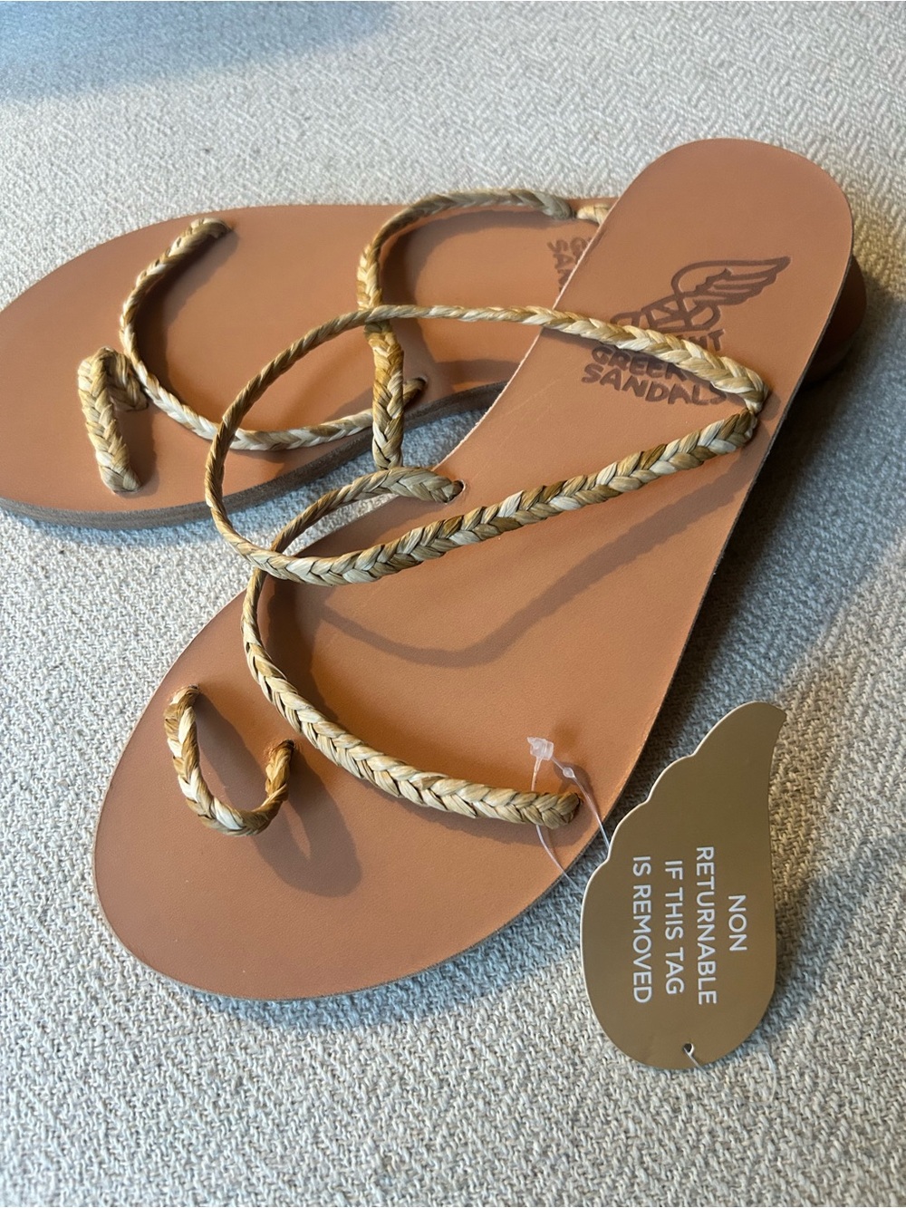 Ancient Greek Sandals - Etheria Raffia Sandal